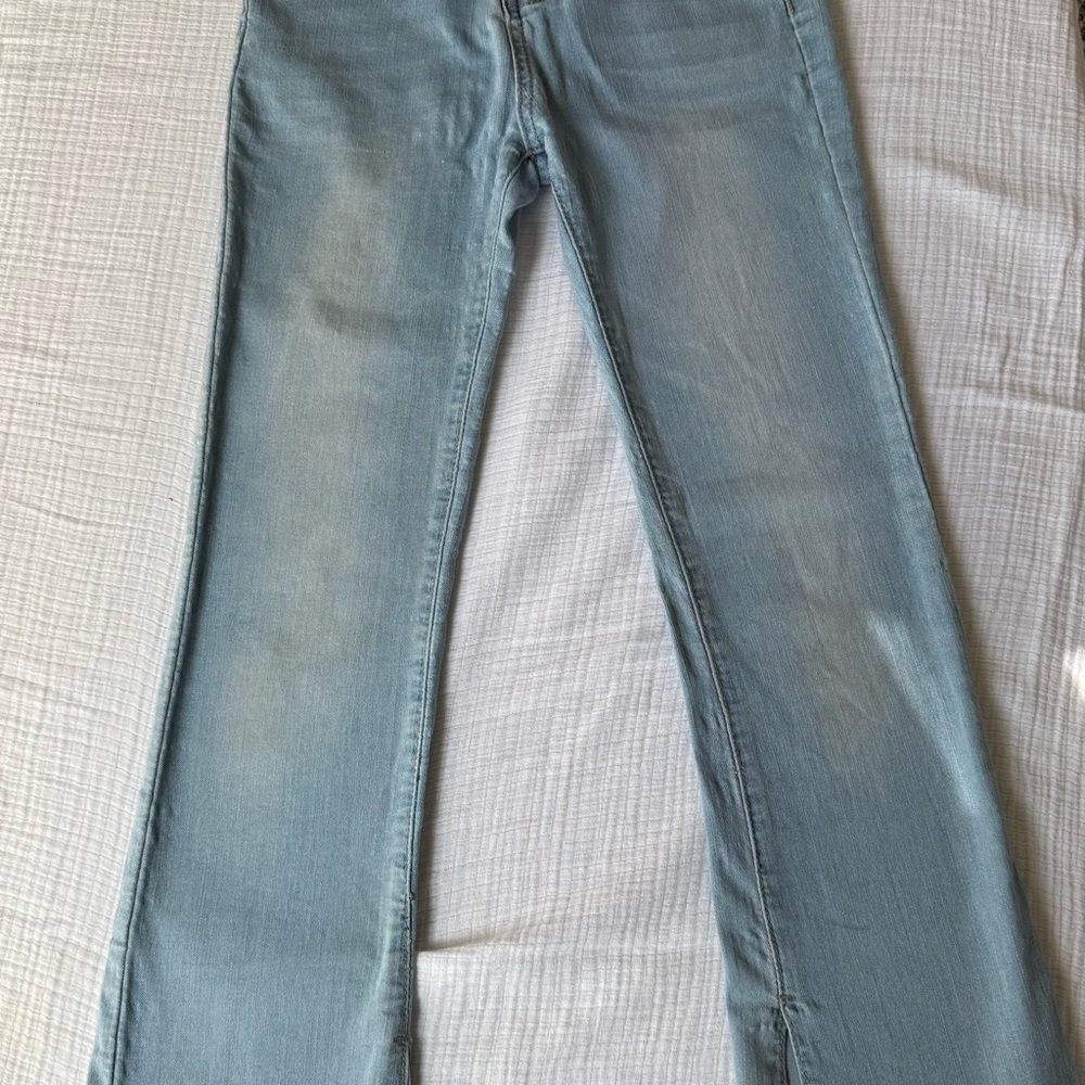 Light Blue stretchy light flared kids Jeans